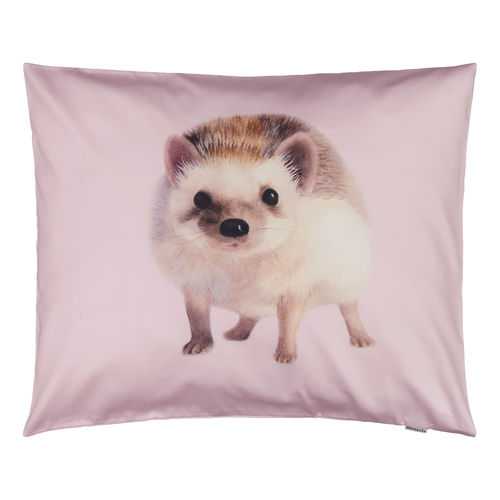 Metsola Hedgehog Pink tyynyliina 50x70